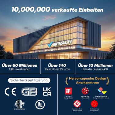 Віброплатформа MERACH 4D з 7 режимами вібрації, 120 швидкостями, 5 програмами, Bluetooth та підсвіткою, чорна