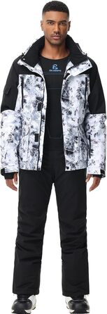 Чоловіча лижна куртка та штани, чорні. Висока щільність вітрозахисту та водонепроникність.