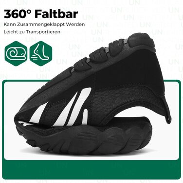 Чоловічі тапочки-шльопанці Saguaro для плавання та відпочинку, легкі, дихаючі, швидко сохнуть, широка передня частина, розмір 39-48 (EU 40, чорний)