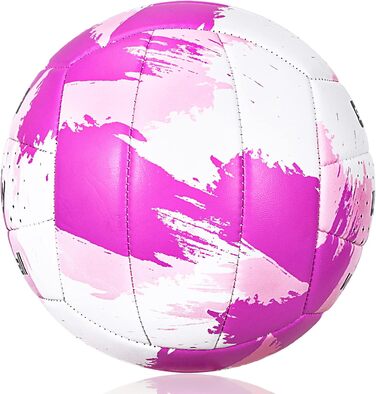 Волейбольний м'яч Wuzfully Kinder Soft Touch для пляжу та залу, розмір 5 (Рожевий)