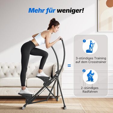 MERACH Stair Stepper Pro: кардіо-тренажер для дому з регулюванням навантаження, складаний вертикальний степер, фітнес-обладнання (2499B1)