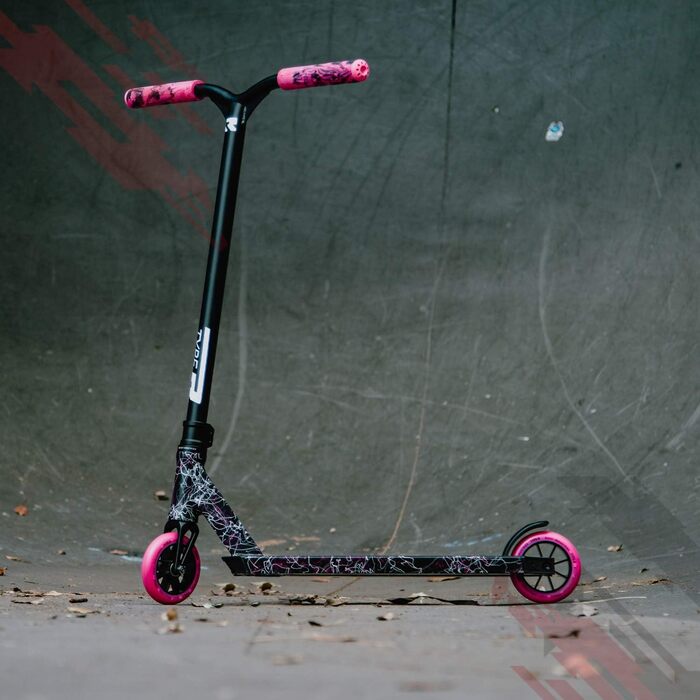 Трюковий самокат Root Industries Type R Pink Splatter, універсальний, для дорослих і підлітків