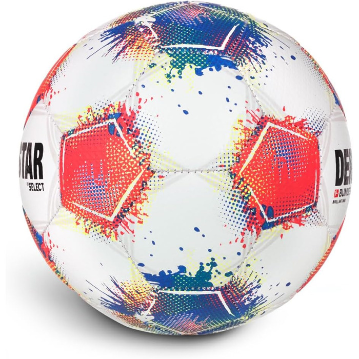 М'яч для футболу Derbystar Bundesliga Brillant Mini - білий, синій, червоний