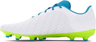 Кросівки футбольні Under Armour Magnetico Select 3.0 FG Unisex, білі, капри-жовтий, 42.5 EU