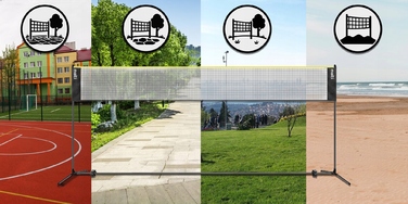 Універсальний набір 3в1 Molti: сітка для волейболу, бадмінтона та тенісу (3,06 м x 0,71 м)