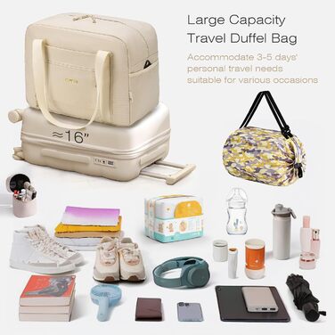 Спортивна сумка-рюкзак для ручної поклажі Wizzair/Vueling 40x30x20, водонепроникна, для подорожей, фітнесу (Бежевий+чорний)