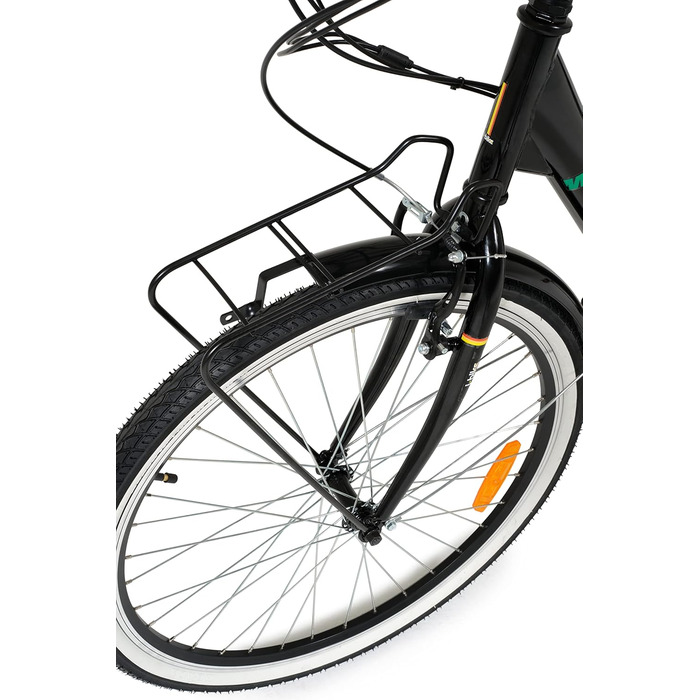 Електровелосипед i-Bike City Easy Urban для дорослих, унісекс, з педальною підтримкою, чорний, універсальний розмір