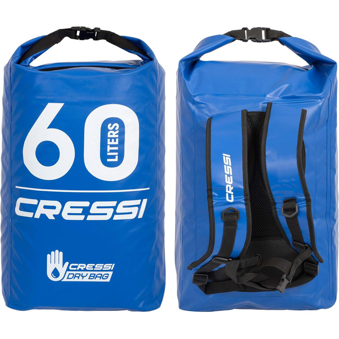 Рюкзак Cressi Dry Back Pack - ультралегкий водонепроникний, 60 LT, блакитний