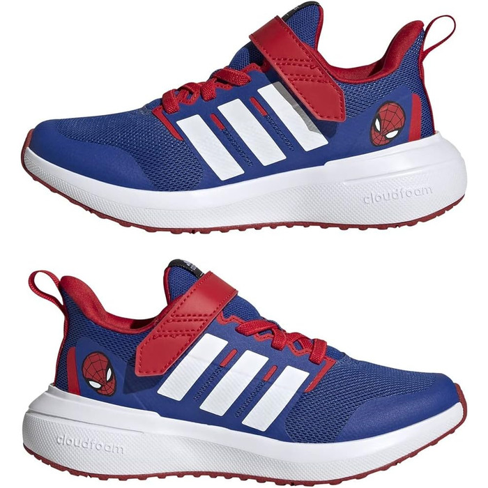 Дитячі кросівки adidas Fortarun 2.0 Spiderman, розмір 32 EU, Team Royal Blue/Ftwr White/Better Scarlet