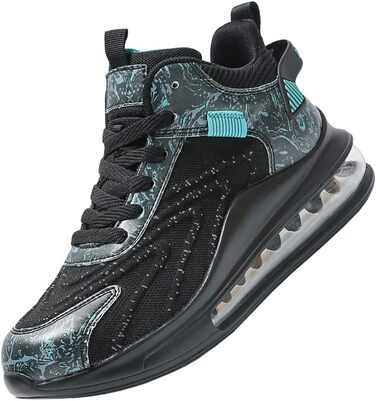 Спортивні кросівки LIN&LE для чоловіків та жінок, бігові кросівки з повітряною подушкою, повсякденні кросівки, чорний, 43 EU