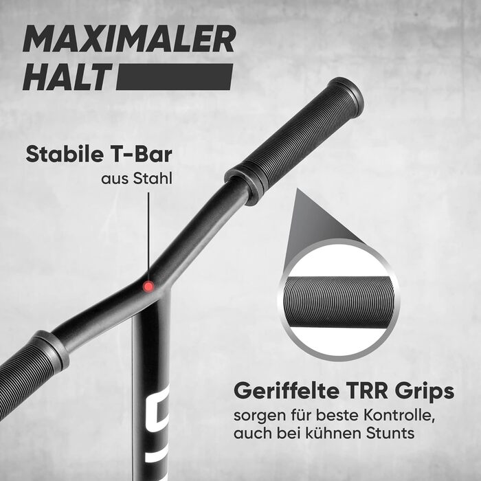 Скутер Apollo Star Pro: професійний трюковий ролер для дітей та дорослих, ABEC 9, колеса 100 мм, чорний та золотий