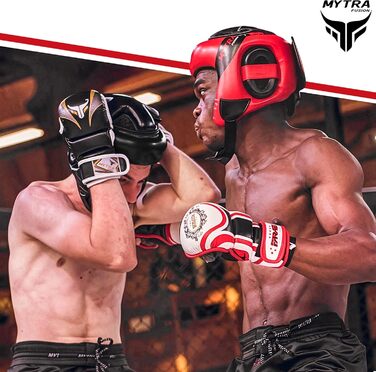 Захист голови Mytra Fusion для боксу, MMA, Муай Тай, Карате. Розміри L-XL, чорний