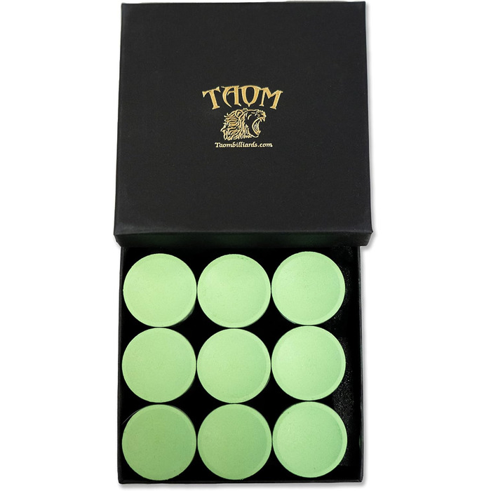 Крейда для більярду TAOM V10, кругла, світло-зелена (1 шт.)