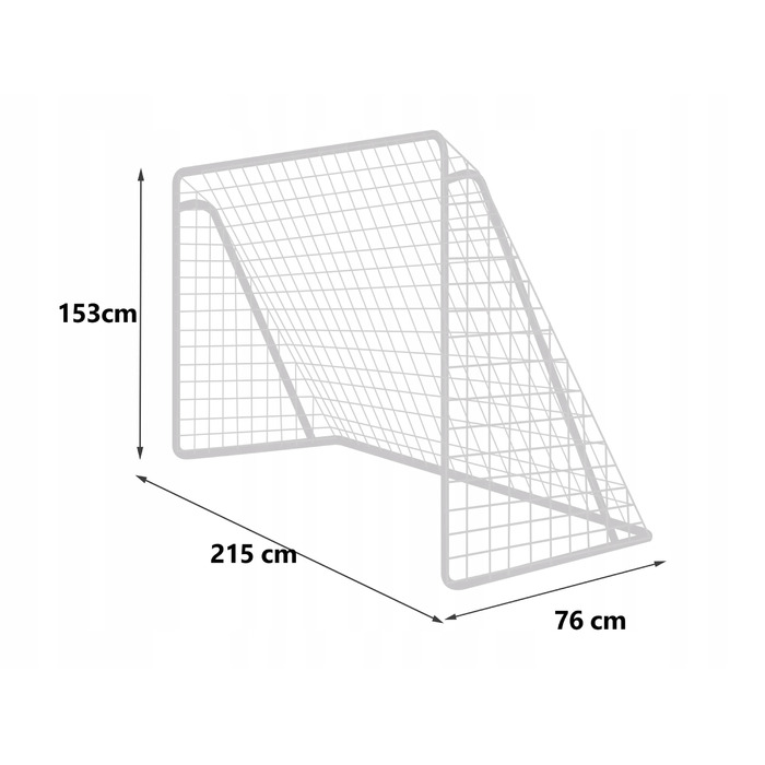 Переносні розкладні футбольні ворота Neo-sport, 215 x 153 x 76 см