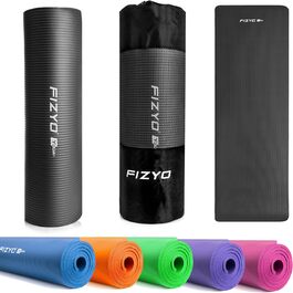 Йога-мат FIZYO FITYO для фітнесу та тренувань, NBR, 183x61x1 см, чорний