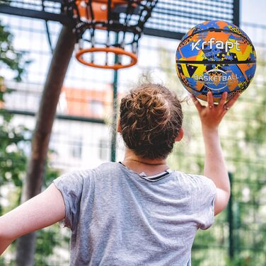 Дитячий баскетбольний м'яч №5 Kinder, м'який, зручний для юних гравців, помаранчевий, з рельєфною поверхнею, для тренувань