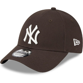 Кепка New Era New York Yankees MLB League Essential 9Forty регульована коричнево-біла, #32954, універсальний розмір