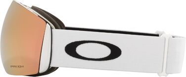 Лижна маска Oakley Flight Deck Prizm, матова біла, лінзи Prizm Sage Gold