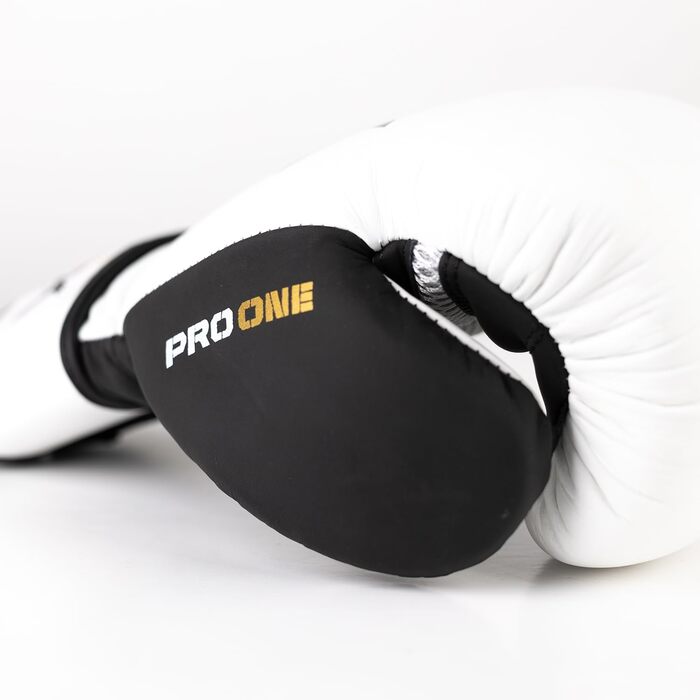 Боксерські рукавички LNX Pro-One зі шкіри для спарингів і тренувань, 12 унцій, чорні матові/чорно-білі, для чоловіків і жінок