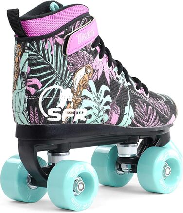 Дитячі ролики SFR Kinder Vision Canvas Rollschuhe 35.5 EU Рожеві (Квітковий принт)