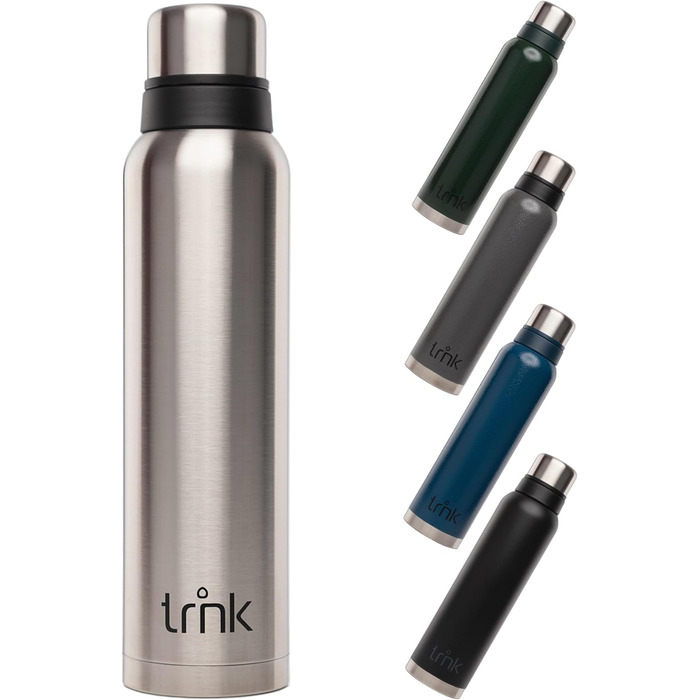 Термос trnk Outdoor polar 2, 1600 мл, нерж. сталь, BPA-free, тримає тепло 40 год, 2 чашки, для походів, стійкий до миття в посудомийці, сріблястий