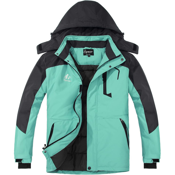 Жіноча водонепроникна куртка-дощовик Spmor, легка, вітронепроникна, з капюшоном, світло-зелена