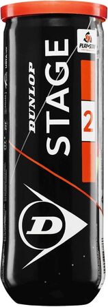 Тенісний м'яч Dunlop Stage 2 Orange - для дітей та початківців, 60 м'ячів (3 банки)