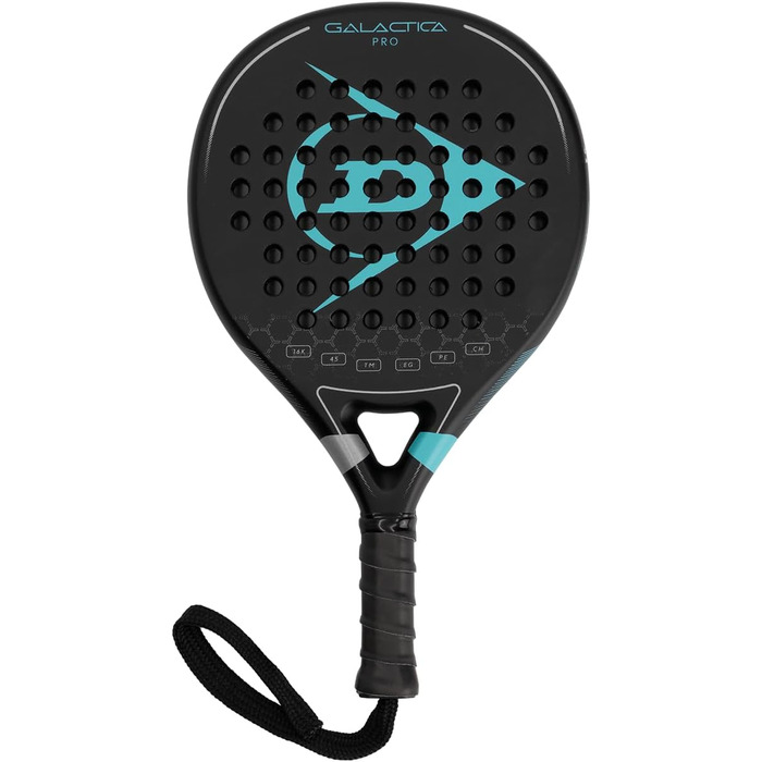 Тенісна ракетка Dunlop Galactica Pro Mini, чорно-синьо-срібно-біла