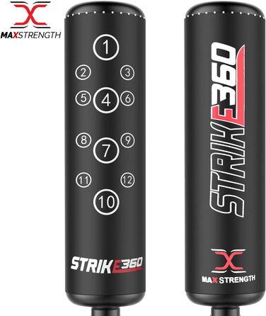 MaxStrength вільностоячий боксерський мішок для боксу та кікбоксингу 1,7-1,8 м, для MMA, міцна стійка, спортивний інвентар