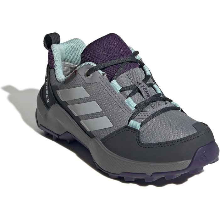 Дитячі трекінгові черевики Adidas Terrex Ax4R RAIN.RDY (28 EU, сірий/сірий/блакитний)