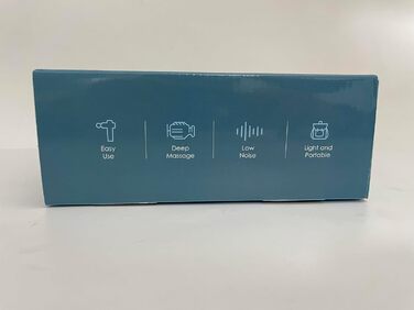 Масажний пістолет EKUPUZ, 30 швидкостей, 6 насадок, для м'язів, з USB-C, для шиї, спини, плечей, чорний