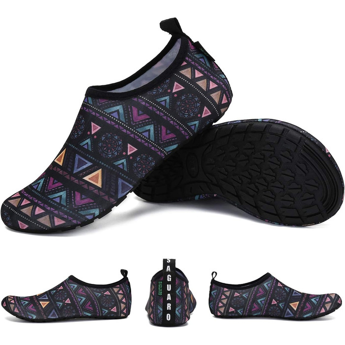 Чоловічі та жіночі аквашузи SAGUARO для плавання та відпочинку на природі, швидковисихаючі, розмір 37-47 EU, в клітинку