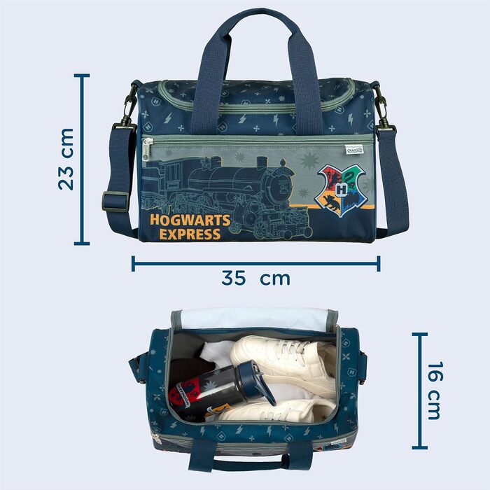 Спортивна сумка для дітей Scooli - сіра, 23x35x16 см - зручна для школи