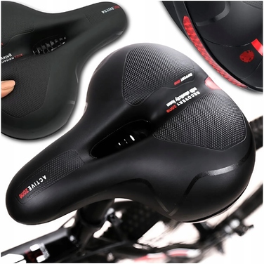 Велосипедне сідло Edibazzar: комфортне пінопластове з вентиляцією, 200 мм
