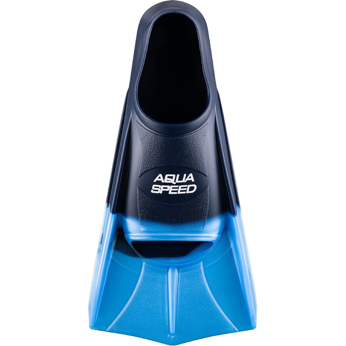 Набір Aqua Speed HIGH TECH короткі плавальні ласти для дорослих і дітей + ULTRAPOWER #SWIM рюкзак, сині, розмір 37/38, тренувальні ласти для плавання та дайвінгу