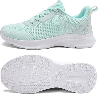 Спортивне взуття для жінок та чоловіків: кросівки для бігу, фітнесу, прогулянок та повсякденного носіння. Розміри 35-45 EU, колір: зелений (208apfelgrün)