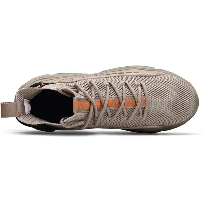 Чоловічі кросівки FUSHITON: дихаючі спортивні кросівки, легкі, повсякденні, для бігу по місту, стильні, фітнес, колір бежевий, розмір 43 EU