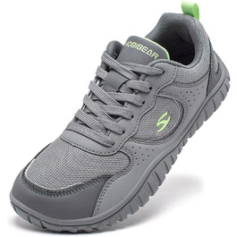 Кросівки для трейлраннінгу HOBIBEAR для жінок та чоловіків | Широка передня частина | Зручні сірі кросівки для бігу | 39 EU