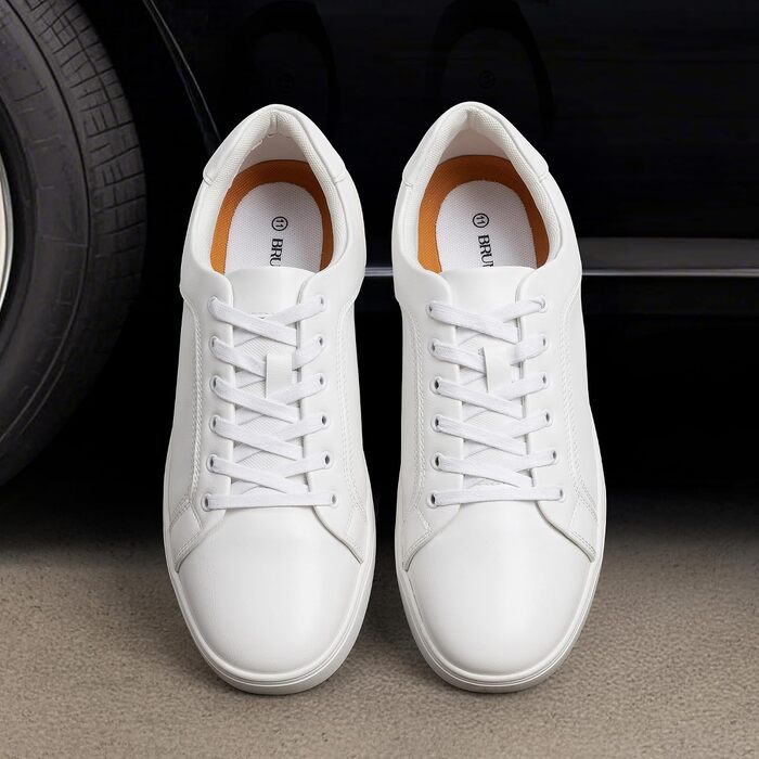 Чоловічі повсякденні кросівки Bruno Marc Casual Sneaker — легке низьке взуття, дихаючі та зручні, класичний дизайн, білі, розмір 44 EU