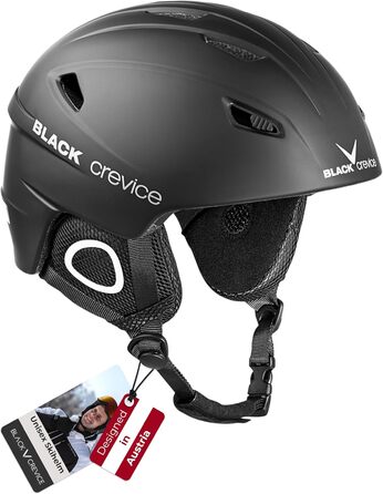 Чорний гірськолижний шолом Kitzbühel I - дихаючий, регульований, з полікарбонату, для чоловіків та жінок