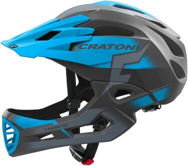 Шолом Cratoni C-Maniac Pro інтегральний для даунхілу та BMX, знімний підборідник, розмір L/XL (58-61 см), чорний/золотий/білий