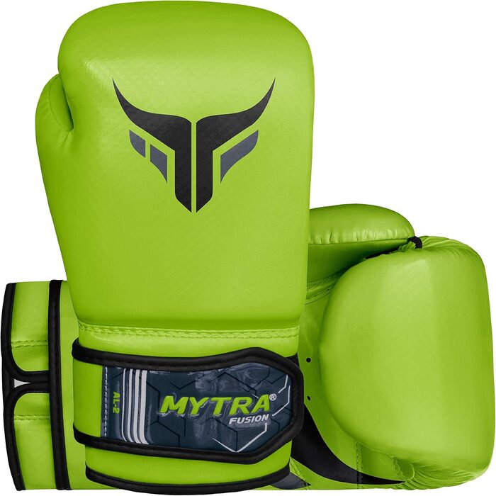 Дитячі боксерські рукавички Mytra Fusion 8oz для тренувань, MMA, кікбоксингу, зелені