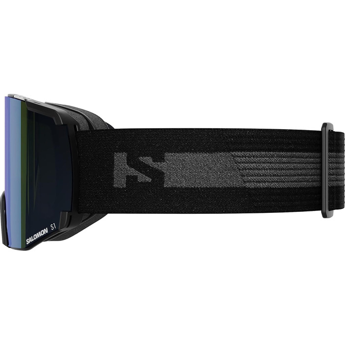 Унісекс лижна маска Salomon S/View, чорна, розширене поле зору, захист від запотівання, для сноуборду та лиж
