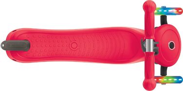 Дитячий самокат Globber Primo Lights з LED колесами, 3-х колісний, регульований, ABEC 5, 120/80 мм, неоновий