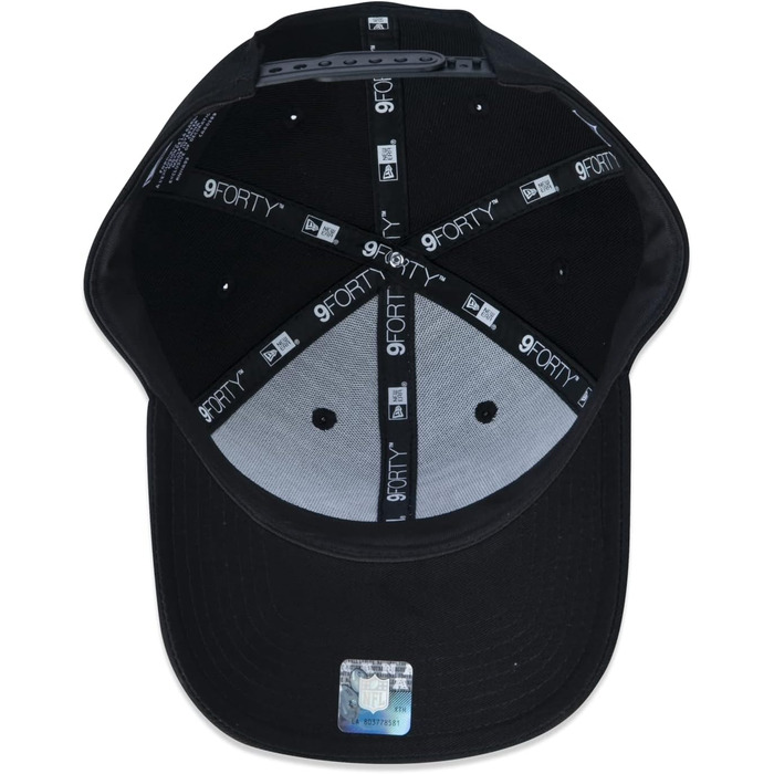 Кепка New Era 9Forty Curved Snapback з логотипом NFL - чорна, універсальний розмір