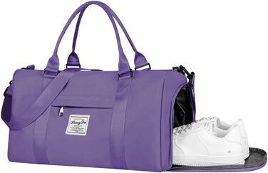 Спортивна сумка Flintronic: дорожня сумка, містка для подорожей, з відділенням для взуття та мокрих речей, водонепроникна, для чоловіків та жінок, чорна (#3 фіолетовий)