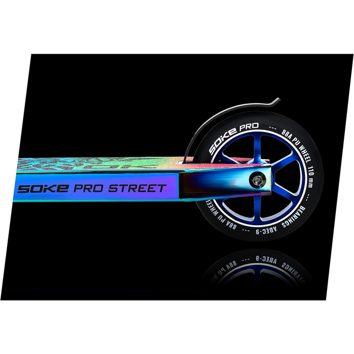 Трюковий самокат SOKE PRO Street Neo Chrome з підшипниками ABEC 9 для дорослих і дітей