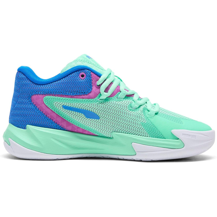 Кросівки для баскетболу Puma Dagger Unisex-Child, Зелений/Magenta, 6.5 (Big Kid)