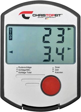Гребний тренажер Christopeit Sport Cambridge II Black з килимком для підлоги