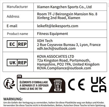 Мультифункціональна фітнес-лава Leikefitness Deluxe 8400 для дому, глибока Sissy-присідання, чорна